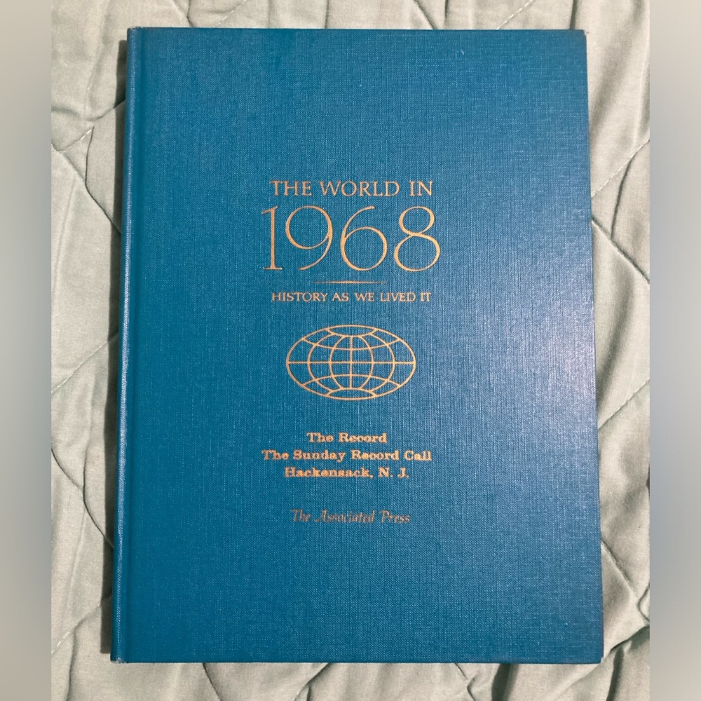 The World in 1968 Hardcover Book - Blue by